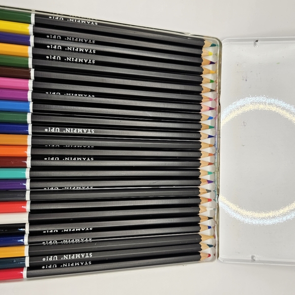 Stampin' Up, Alphabet Stamp Set, Plus Watercolor Pencils - Picture 3 of 5